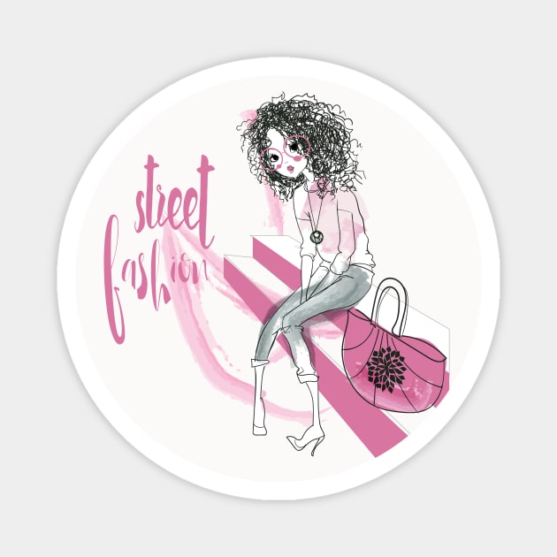 Street Fashion 2 Magnet by EveFarb